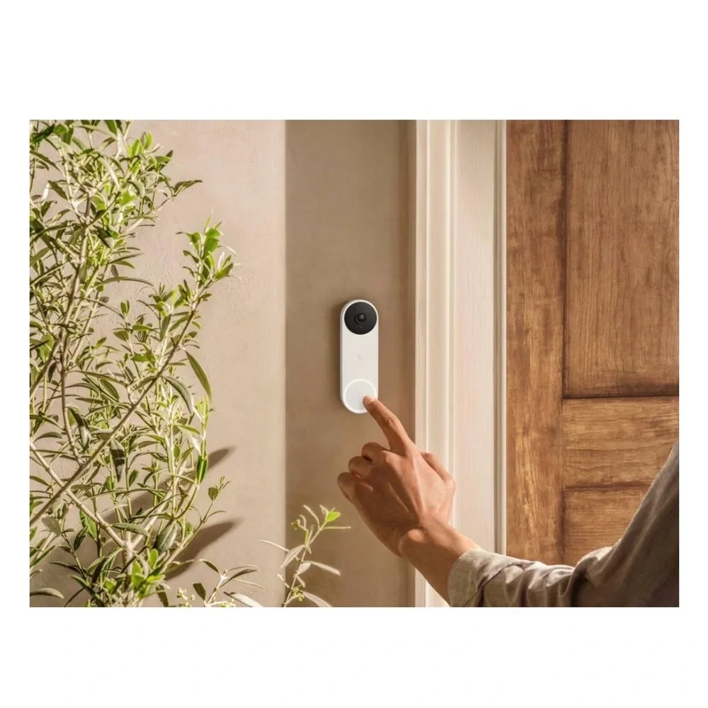 Google - Nest Doorbell Wired (2nd Generation) - Snow